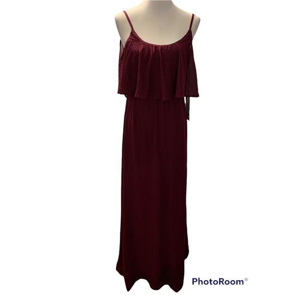 NWT Show Me Your Mumu Caitlin Ruffle Maxi Dress SIZE M - Picture 4 of 14